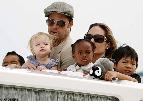 brad pitt and angelina jolie kids names. Below are the names